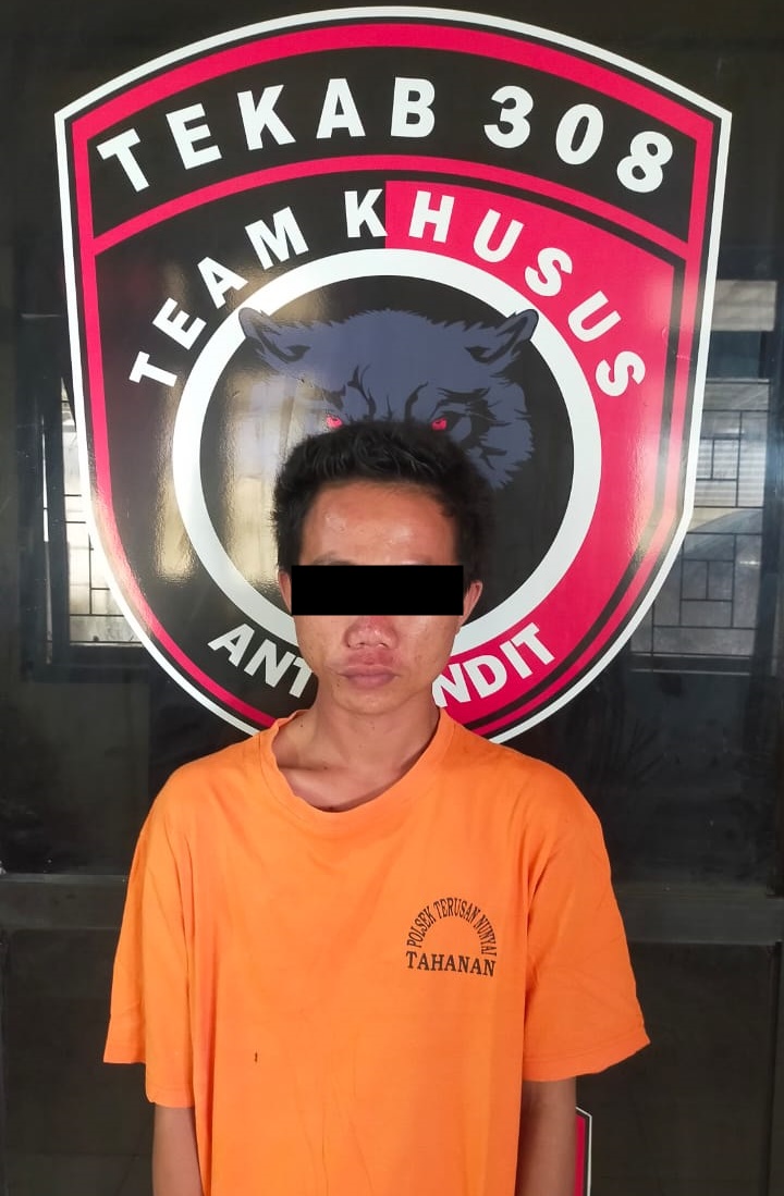 Rumah Disatroni Pelaku Dua HP Raib Pelaku Berhasil Ditangkap Polsek Terusan Nunyai Lampung Tengah