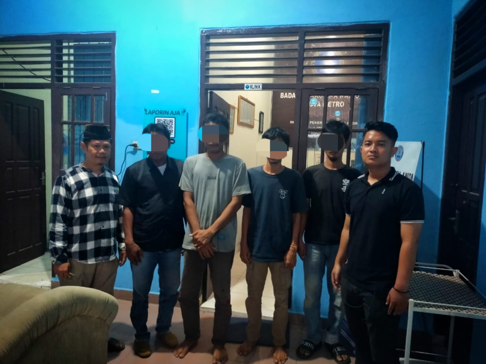 Bukan Bebas, Polres Lampung Tengah Rehabilitasi 4 Pengguna Narkoba Setelah Diamankan